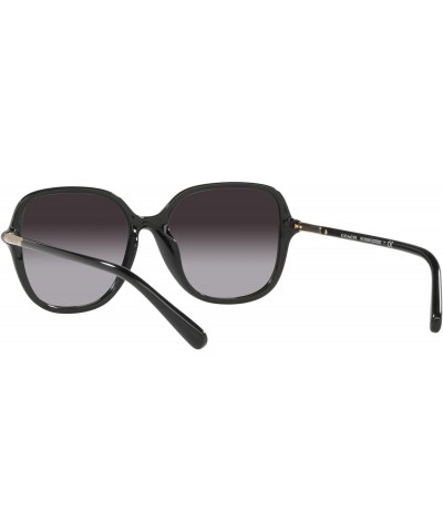 Coach HC8344U Universal Fit Sunglasses, Black/Grey Gradient, 55 mm $70.40 Square