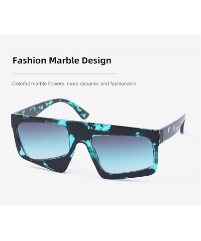 Retro Polarized Box Sunglasses Men and Women Shading Driving Glasses (Color : C, Size : Medium) Medium A $16.07 Designer