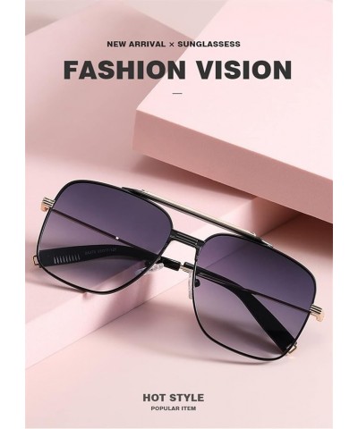 Large Frame Fashion Hip-hop Men and Women Street Sunglasses (Color : D, Size : Medium) Medium B $19.11 Designer