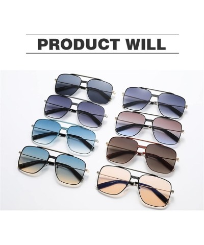 Large Frame Fashion Hip-hop Men and Women Street Sunglasses (Color : D, Size : Medium) Medium B $19.11 Designer