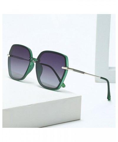 Polarized Sunglasses for Women Fashionable Sunglasses Vintage with Large Frame B $12.40 Sport