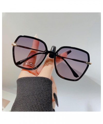 Polarized Sunglasses for Women Fashionable Sunglasses Vintage with Large Frame B $12.40 Sport