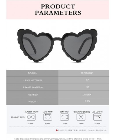 Fashion Heart Shaped Woman Sunglasses UV400 Dress Up Photo Shoot Sunglasses Gift E $14.78 Designer