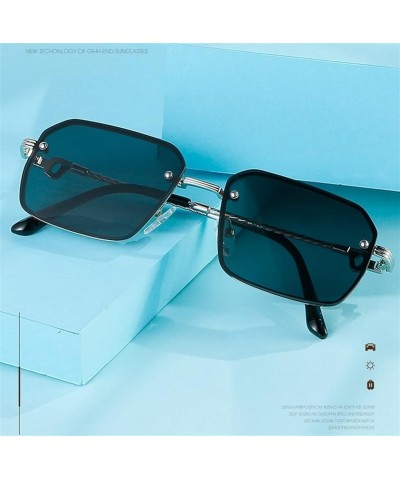 Small Frame Retro Sunglasses for Men and Women (Color : H, Size : Medium) Medium A $21.60 Designer