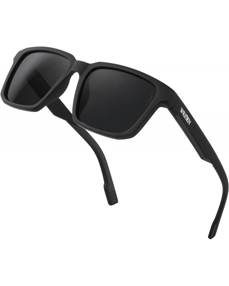 Polarized Square Sunglasses for Men and Women with UV400 Protection black256 $7.50 Square