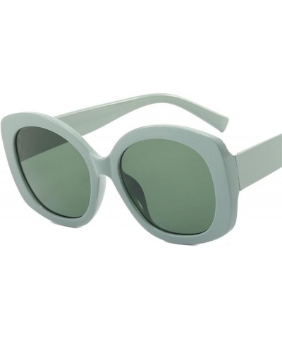 Fashion Retro Oval Frame Large Frame Sunglasses for Men and Women (Color : D, Size : 1) 1 G $16.84 Designer