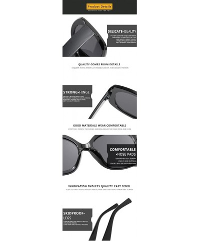 Fashion Retro Oval Frame Large Frame Sunglasses for Men and Women (Color : D, Size : 1) 1 G $16.84 Designer