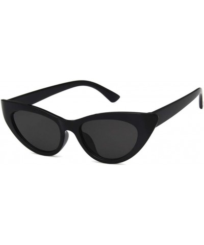 Unisex Sunglasses Retro Blue Grey Drive Holiday Oval Non-Polarized UV400 Bright Black Grey $6.59 Oval