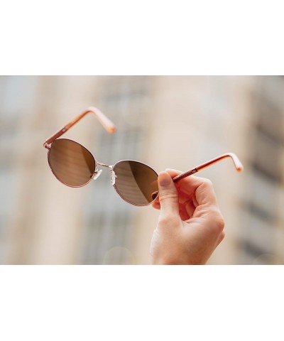 Women's Sunglasses Polarized Holly Sunglasses Rosewood & Rose Gold $47.12 Oval