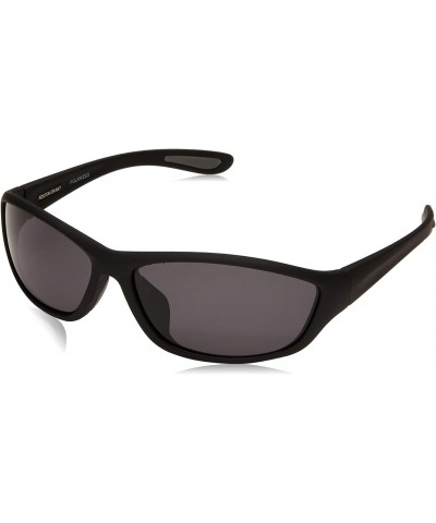 Foster Grant, mens, Backstop Wrap Polarized Sunglasses, Black/Black, 150 mm $16.04 Goggle