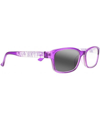 Men women Chinese Style Rectangle Photochromic Transition Reading Glasses +1.0~+4.0 Purple $37.50 Rectangular