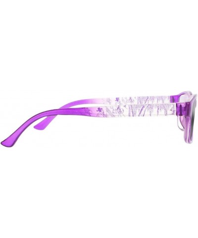 Men women Chinese Style Rectangle Photochromic Transition Reading Glasses +1.0~+4.0 Purple $37.50 Rectangular