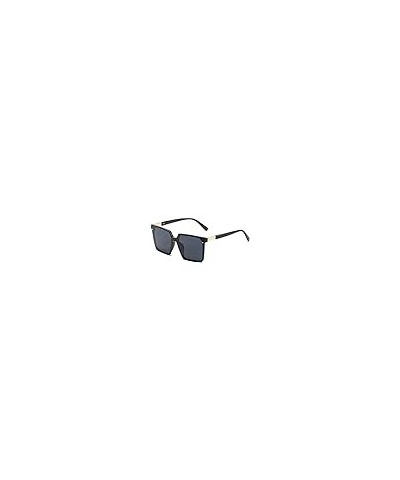 Rimless Square Punk Big Frame One Piece Multicolor Dazzling Versatile One Piece Sunglasses Sun Glasses for Men Women (Color :...