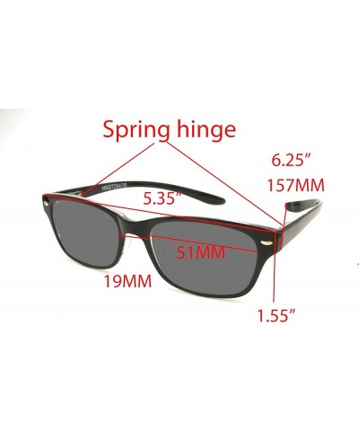 ColorViper Lightweight Plastic Hanging Reading Glasses Free Pouch SPRING HINGE Shiny Black Sun Reader $17.50 Sport