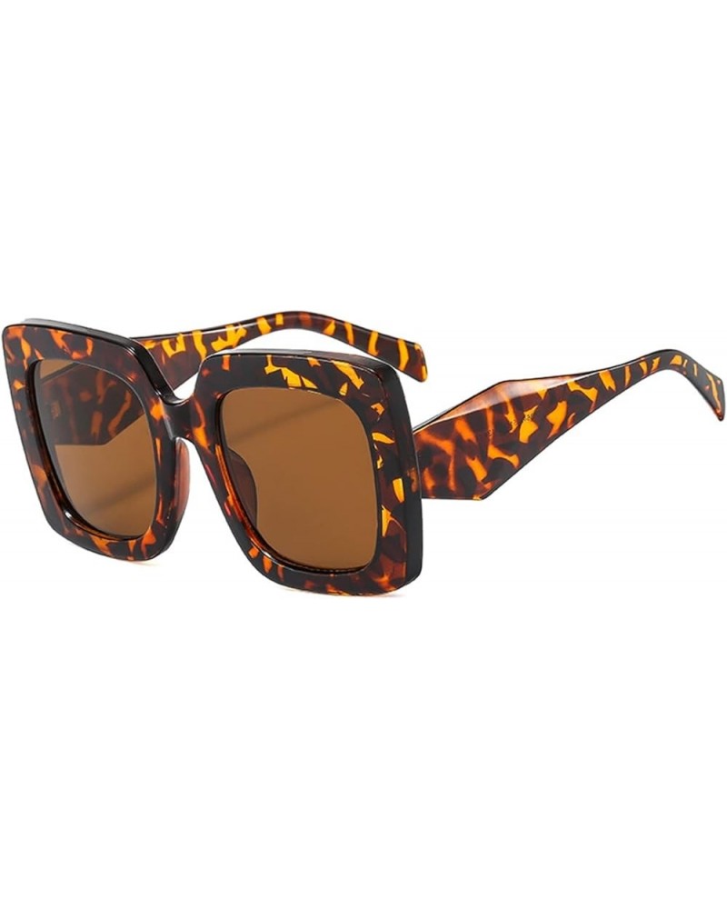 Large Frame Square Men and Women Outdoor Vacation Driving Decorative Sunglasses (Color : D, Size : 1) 1A $13.23 Designer