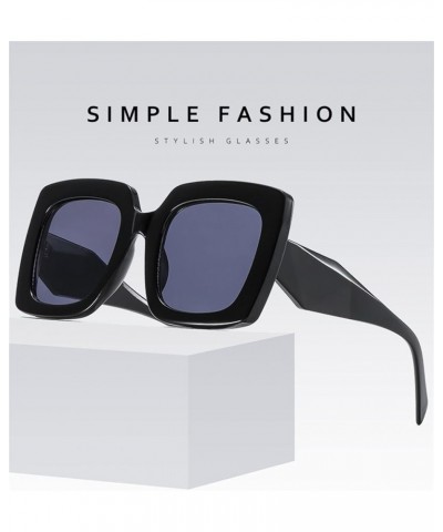 Large Frame Square Men and Women Outdoor Vacation Driving Decorative Sunglasses (Color : D, Size : 1) 1A $13.23 Designer