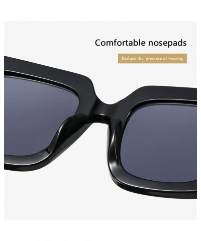 Large Frame Square Men and Women Outdoor Vacation Driving Decorative Sunglasses (Color : D, Size : 1) 1A $13.23 Designer