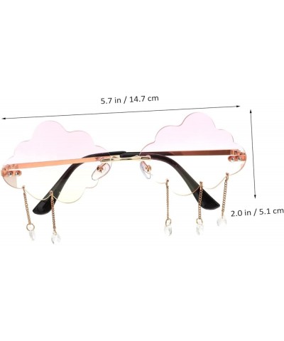 2pcs Sunglasses Sunglasses Womens Sunglasses Women Glasses Sunglasses for over Glasses for Women Cloud Pink Yellowx2pcs $10.1...