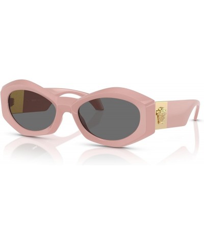 Woman Sunglasses Black Frame, Dark Grey Lenses, 54MM Pink $99.60 Square