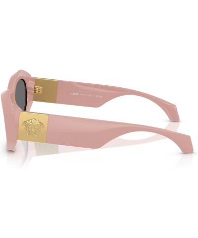 Woman Sunglasses Black Frame, Dark Grey Lenses, 54MM Pink $99.60 Square