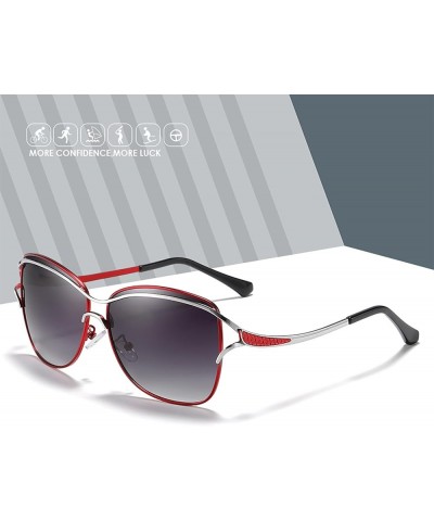 Women's Polarized Sunglasses Fashion Large Frame Glasses Metal Frame UV400 Protection C $12.46 Sport