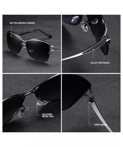 Women's Polarized Sunglasses Fashion Large Frame Glasses Metal Frame UV400 Protection C $12.46 Sport