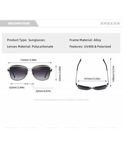 Women's Polarized Sunglasses Fashion Large Frame Glasses Metal Frame UV400 Protection C $12.46 Sport