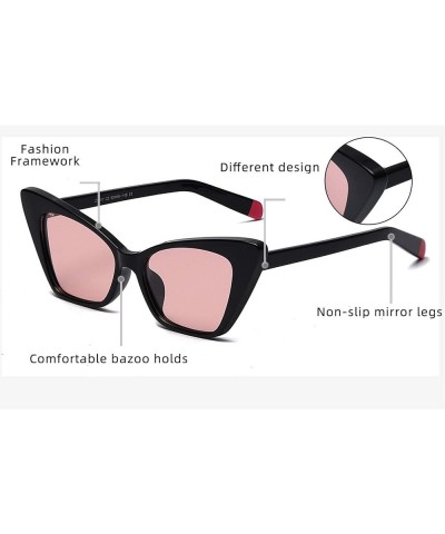 Small Ladies Polarized Sunglasses Fashion Trend Female Sunglasses UV400 Retro Men's Sun glasses Clear&brown $10.60 Butterfly