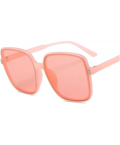 Fashion Big Frame Square Sunglasses for Men and Women Outdoor Beach Party (Color : F, Size : 1) 1 E $14.35 Designer