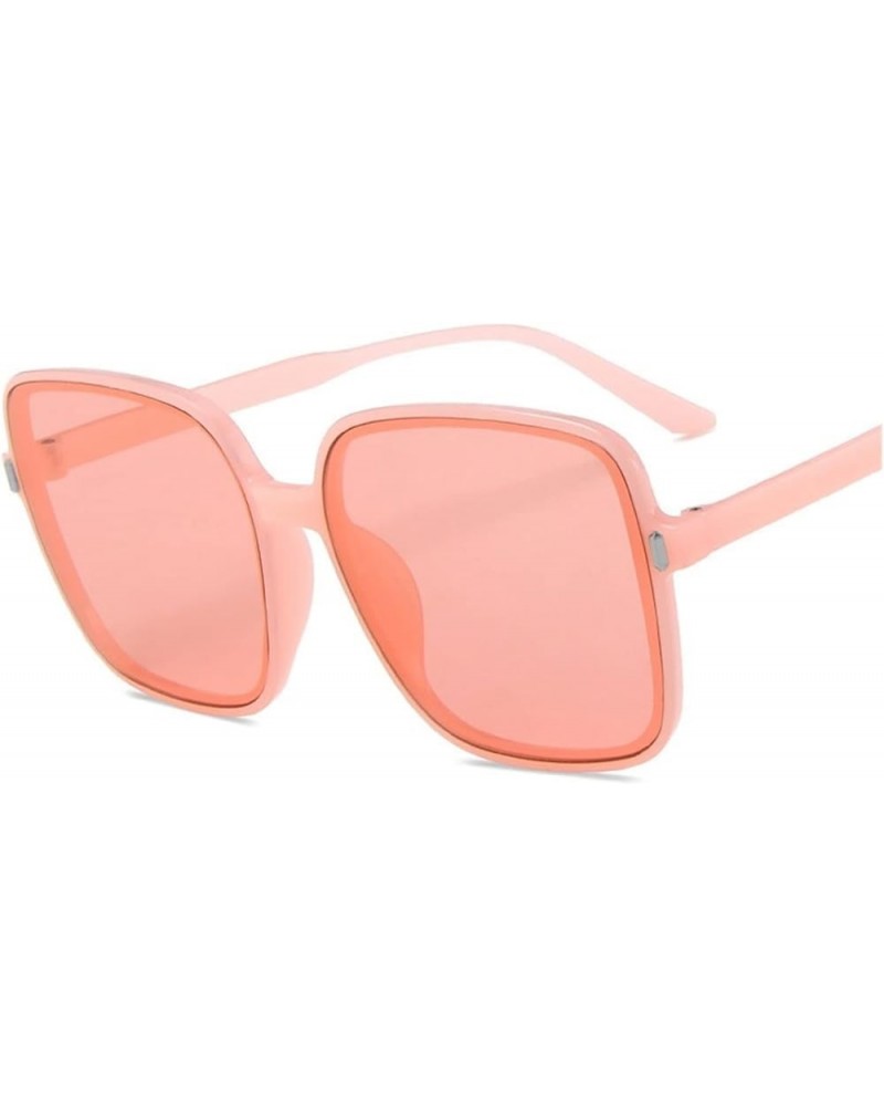 Fashion Big Frame Square Sunglasses for Men and Women Outdoor Beach Party (Color : F, Size : 1) 1 E $14.35 Designer