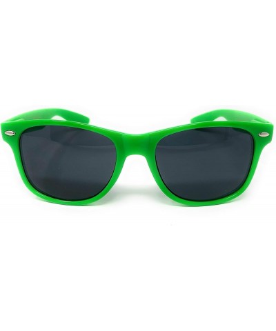 WebDeals Retro - Classic 80s Style Sunglasses Vintage Rectangle Green Black Tint $6.00 Wayfarer