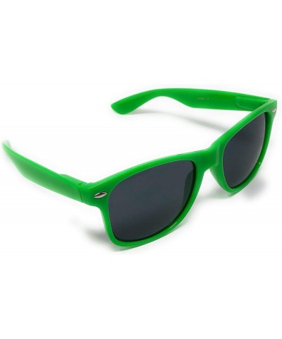 WebDeals Retro - Classic 80s Style Sunglasses Vintage Rectangle Green Black Tint $6.00 Wayfarer