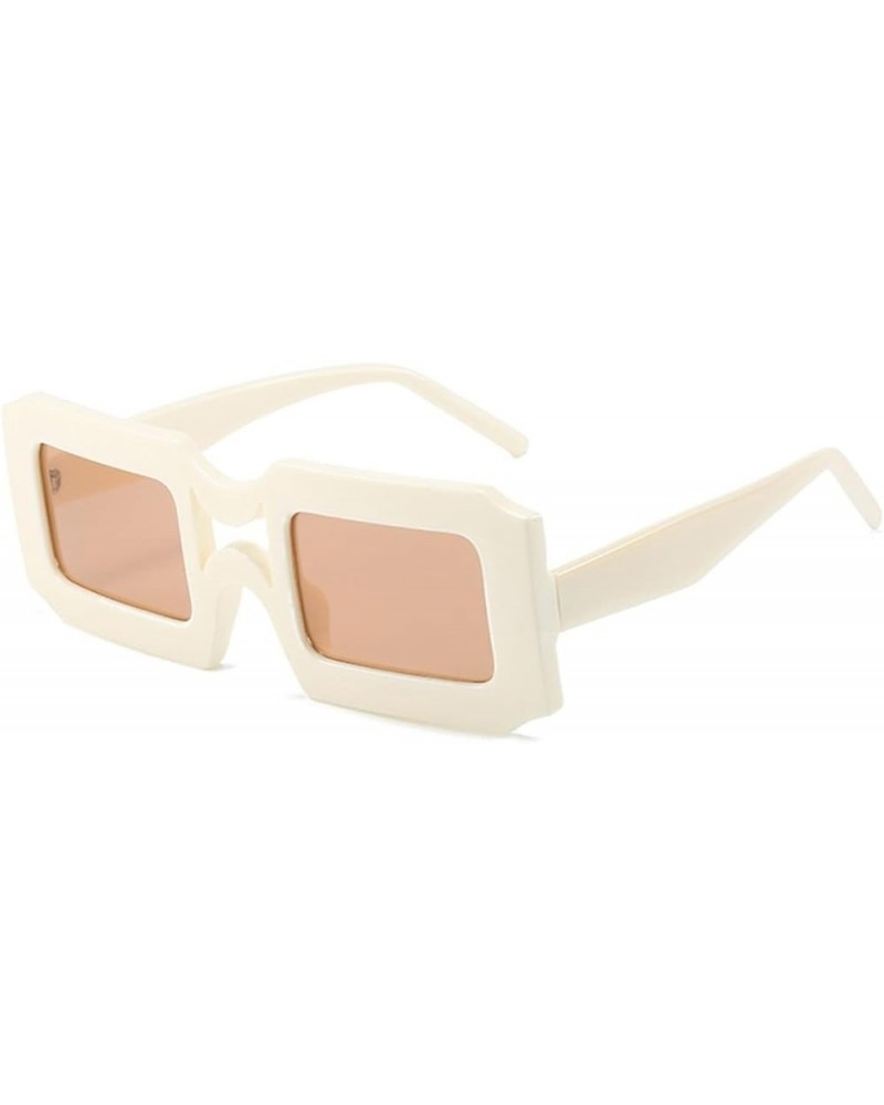 Square Frame Fashion Sunglasses for Men and Women. (Color : 7, Size : 1) 1 3 $12.37 Designer