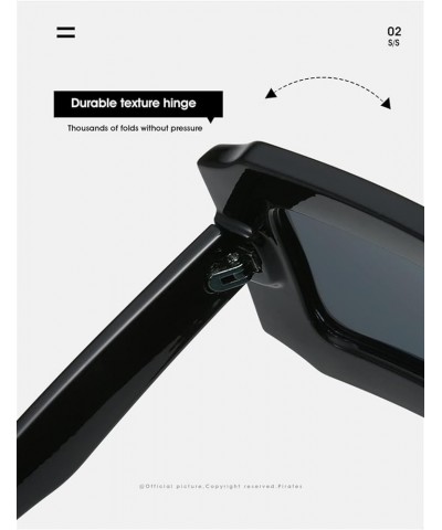 Square Frame Fashion Sunglasses for Men and Women. (Color : 7, Size : 1) 1 3 $12.37 Designer