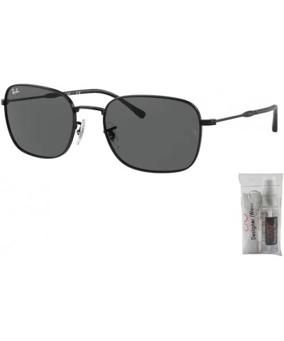 RB3706 Pillow Sunglasses for Men for Women + BUNDLE With Designer iWear Complimentary Eyewear Kit Black / Blue Polarized $62....