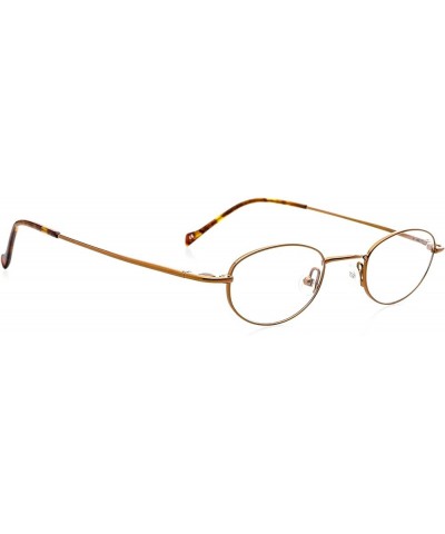 Optical Eyewear - Modified Oval Shape, Metal Full Rim Frame - for Women or Men Prescription Eyeglasses RX Cocoa $33.18 Oval