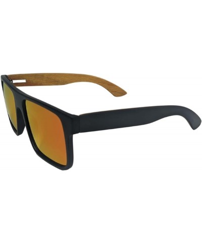 Slapper Shades Bamboo-zled Polarized Sunglasses Black/Red $18.19 Designer