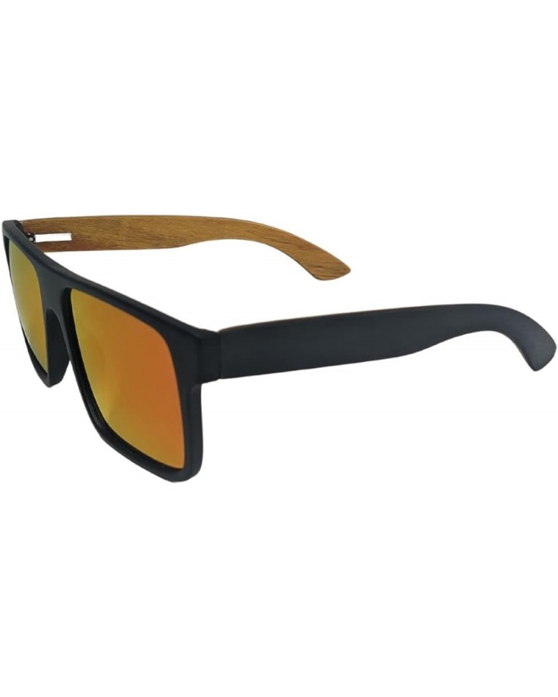 Slapper Shades Bamboo-zled Polarized Sunglasses Black/Red $18.19 Designer