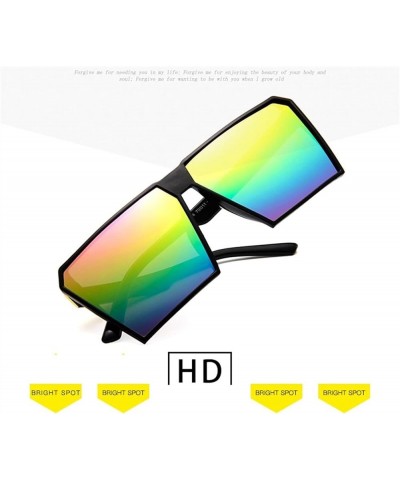 Large Frame Retro Square Sunglasses Men and Women Fashion Decorative Sunglasses (Color : 4, Size : 1) 1 6 $14.88 Designer