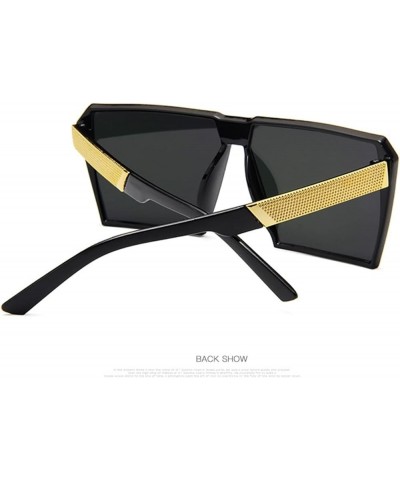 Large Frame Retro Square Sunglasses Men and Women Fashion Decorative Sunglasses (Color : 4, Size : 1) 1 6 $14.88 Designer