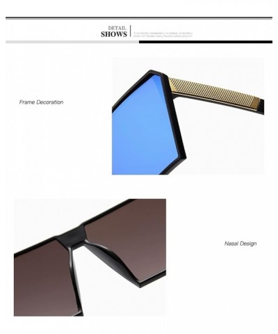 Large Frame Retro Square Sunglasses Men and Women Fashion Decorative Sunglasses (Color : 4, Size : 1) 1 6 $14.88 Designer