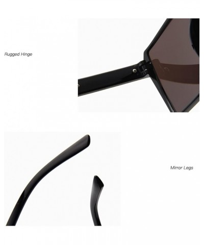 Large Frame Retro Square Sunglasses Men and Women Fashion Decorative Sunglasses (Color : 4, Size : 1) 1 6 $14.88 Designer