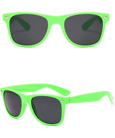 12 pack Unisex 80's Retro Sunglasses Wholesale Neon Colors UV 400 Protection Sunglasses Bulk Party Favor Supplies Green $9.68...