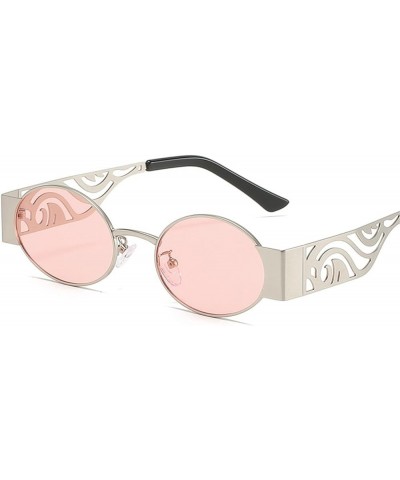 Metal Punk Fashion Sunglasses Men and Women Vacation Beach Decorative Sunglasses (Color : 6, Size : 1) 1 5 $14.33 Designer