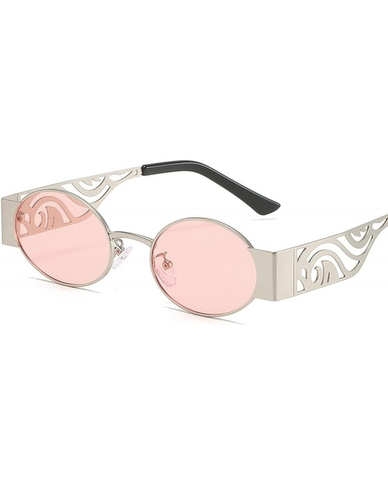 Metal Punk Fashion Sunglasses Men and Women Vacation Beach Decorative Sunglasses (Color : 6, Size : 1) 1 5 $14.33 Designer