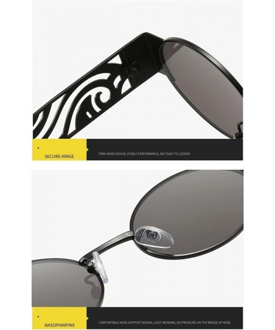 Metal Punk Fashion Sunglasses Men and Women Vacation Beach Decorative Sunglasses (Color : 6, Size : 1) 1 5 $14.33 Designer