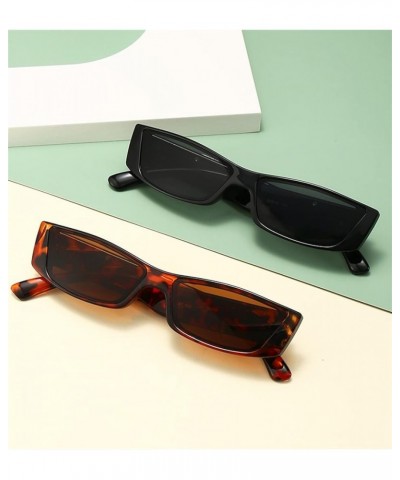 Small Frame Hip-hop Square Shades for Men and Women Retro Decorative Sunglasses (Color : E, Size : 1) 1A $15.30 Designer