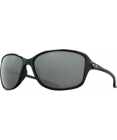 Women's Oo9301 Cohort Rectangular Sunglasses Polished Black/Prizm Black Polarized $53.14 Aviator