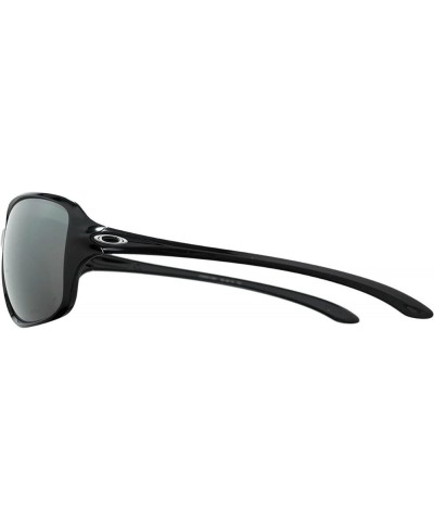 Women's Oo9301 Cohort Rectangular Sunglasses Polished Black/Prizm Black Polarized $53.14 Aviator