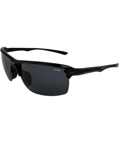 14er Sport Golf Motorcycle Riding Sunglasses Black and Polarized Smoke Lens $16.49 Wayfarer